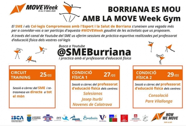 El SME y colegios de Burriana en la Move week gym