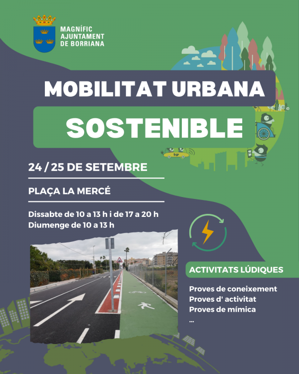 Campaña en Burriana por la Semana Europea de Movilidad,