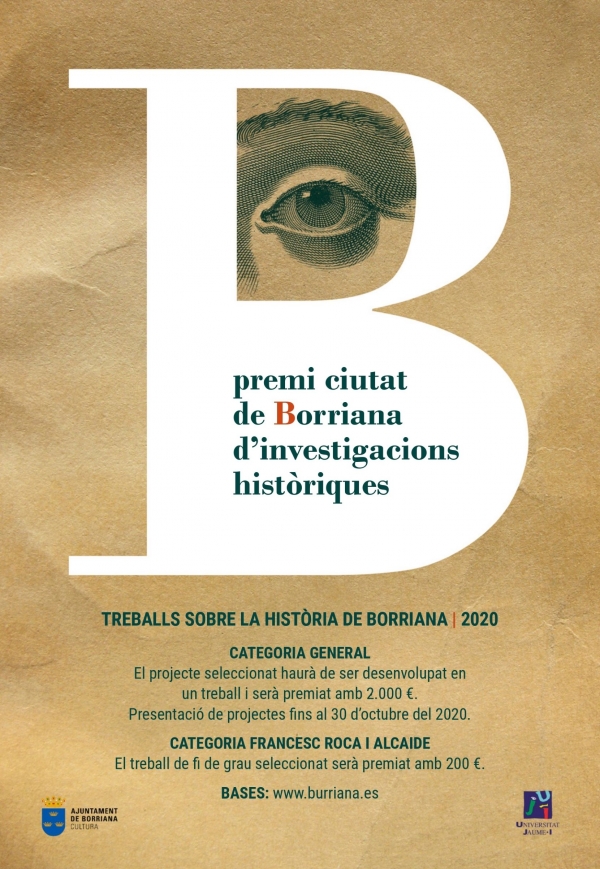 Nueva convocatoria Premios Investigaciones Históricas Burriana