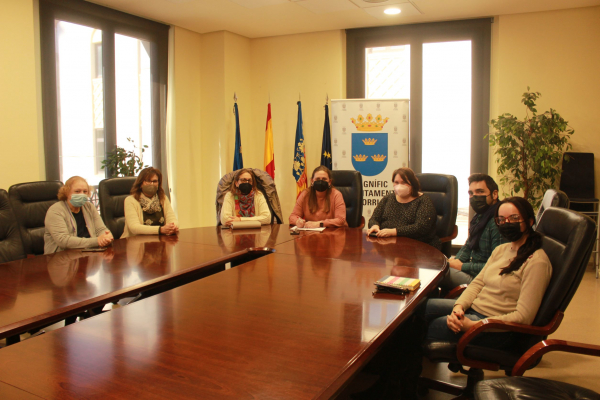 Primera reunión del Ayuntamiento con la nueva junta directiva de la Federació de Comerç de Borriana