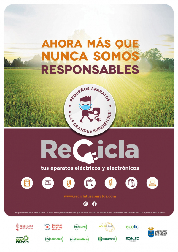 Vuelve a Burriana la campaña Recicla tus aparatos 