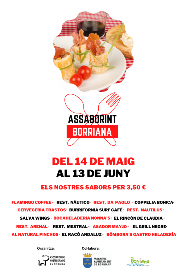 Burriana inicia la propuesta gastronómica 'Assaborint Borriana'