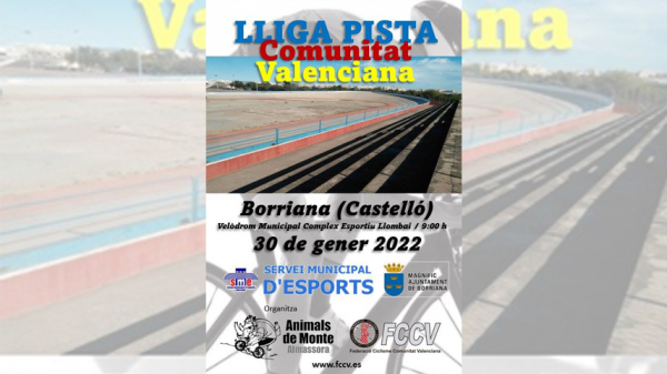 Burriana acoge este domingo una prueba de la Liga de Pista de la Comunitat Valenciana